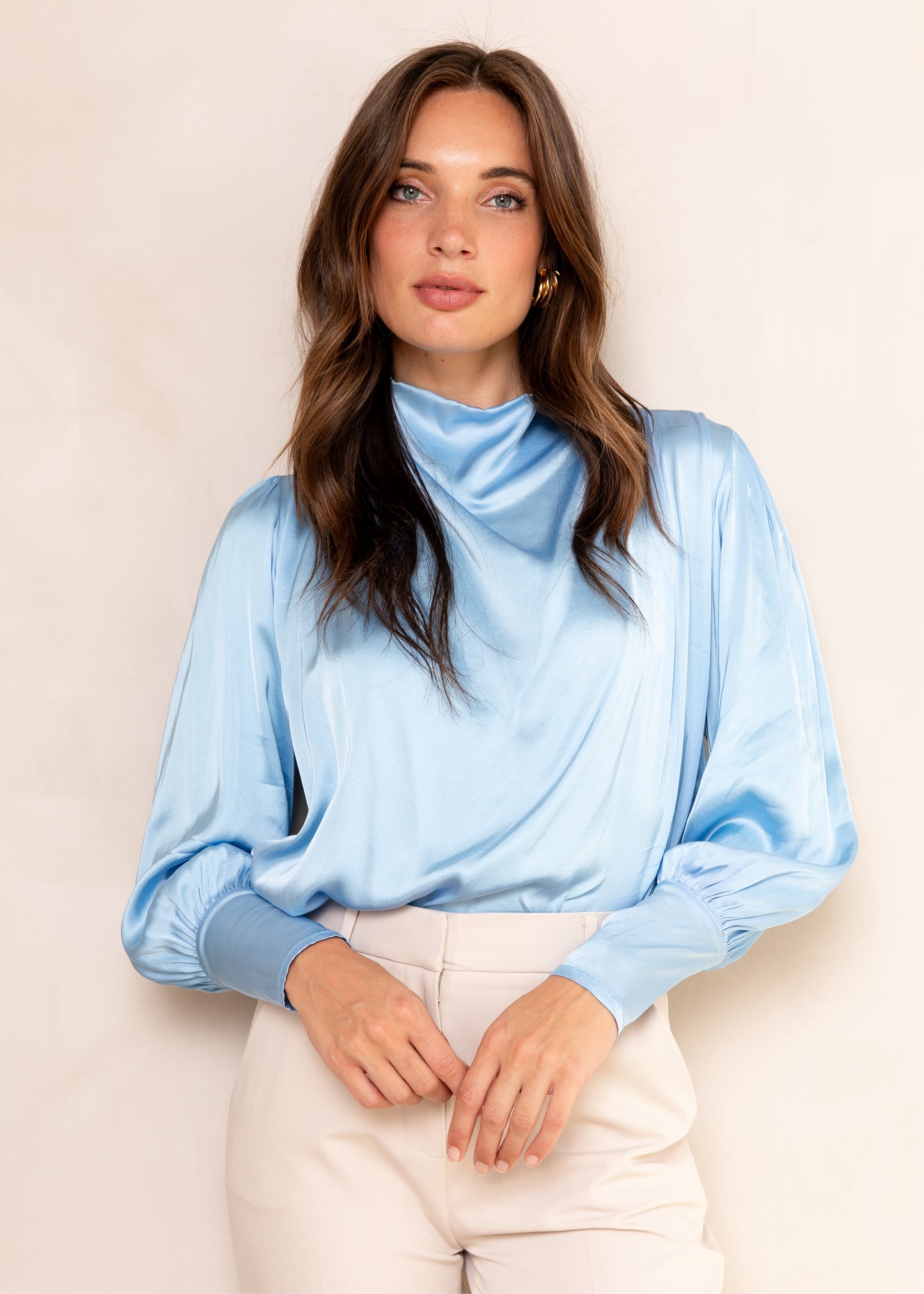 Teske Ls Blouse Ice blue