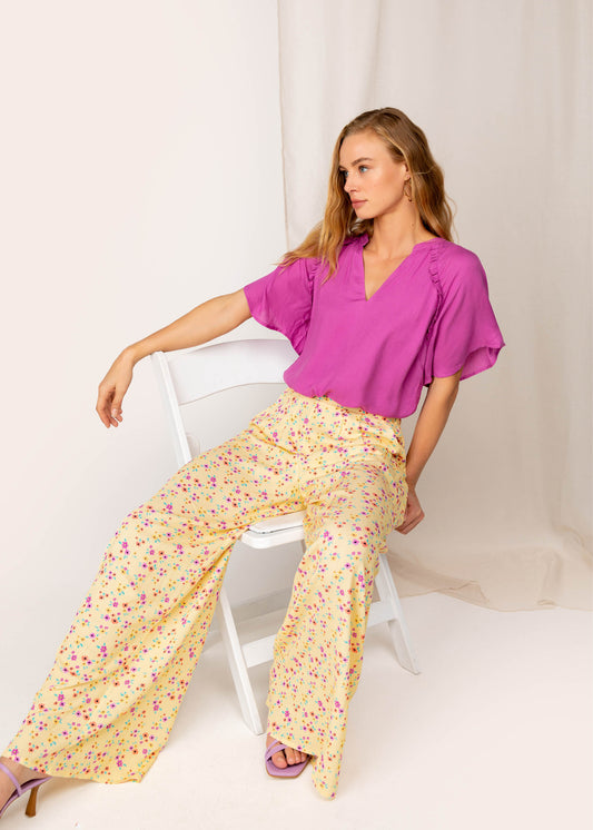 Bellamy Ss Blouse Pink orchid