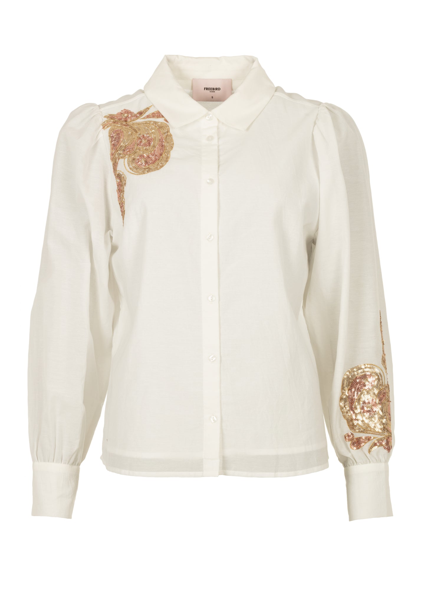 Belle Blouse Sequin Off-white