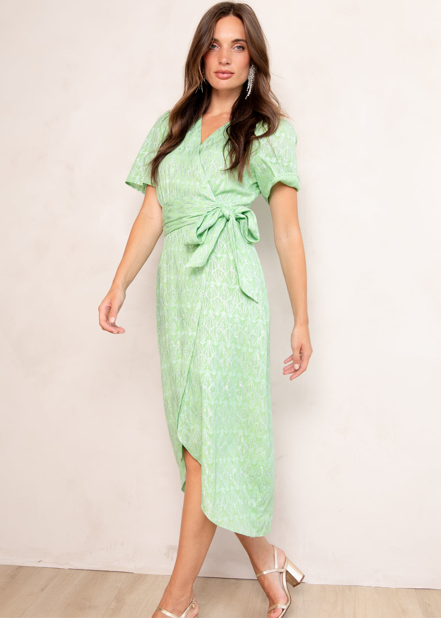 Blossom Ss Dress Bright green