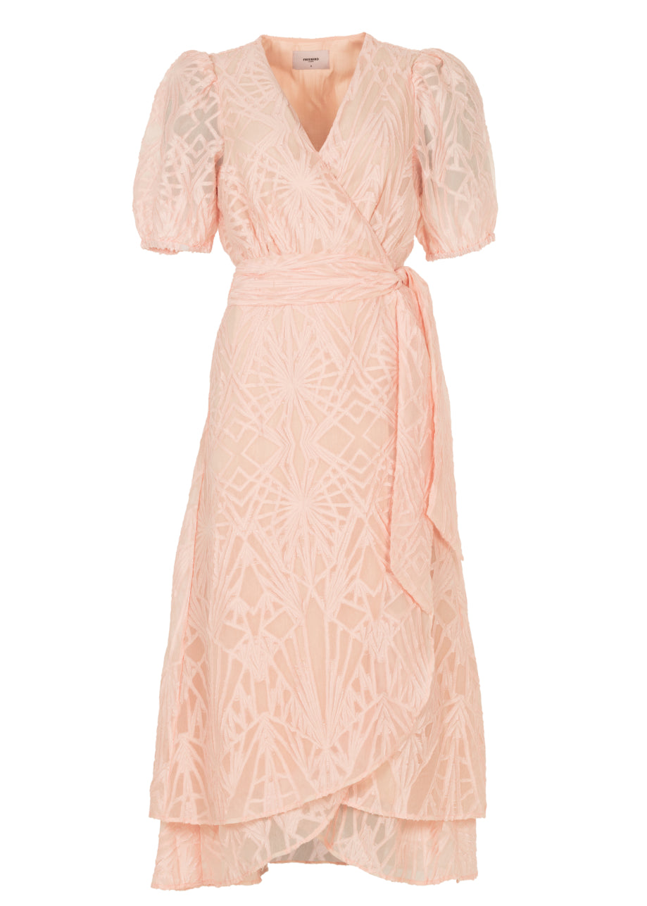Blossom Layer Jurk Licht Roze