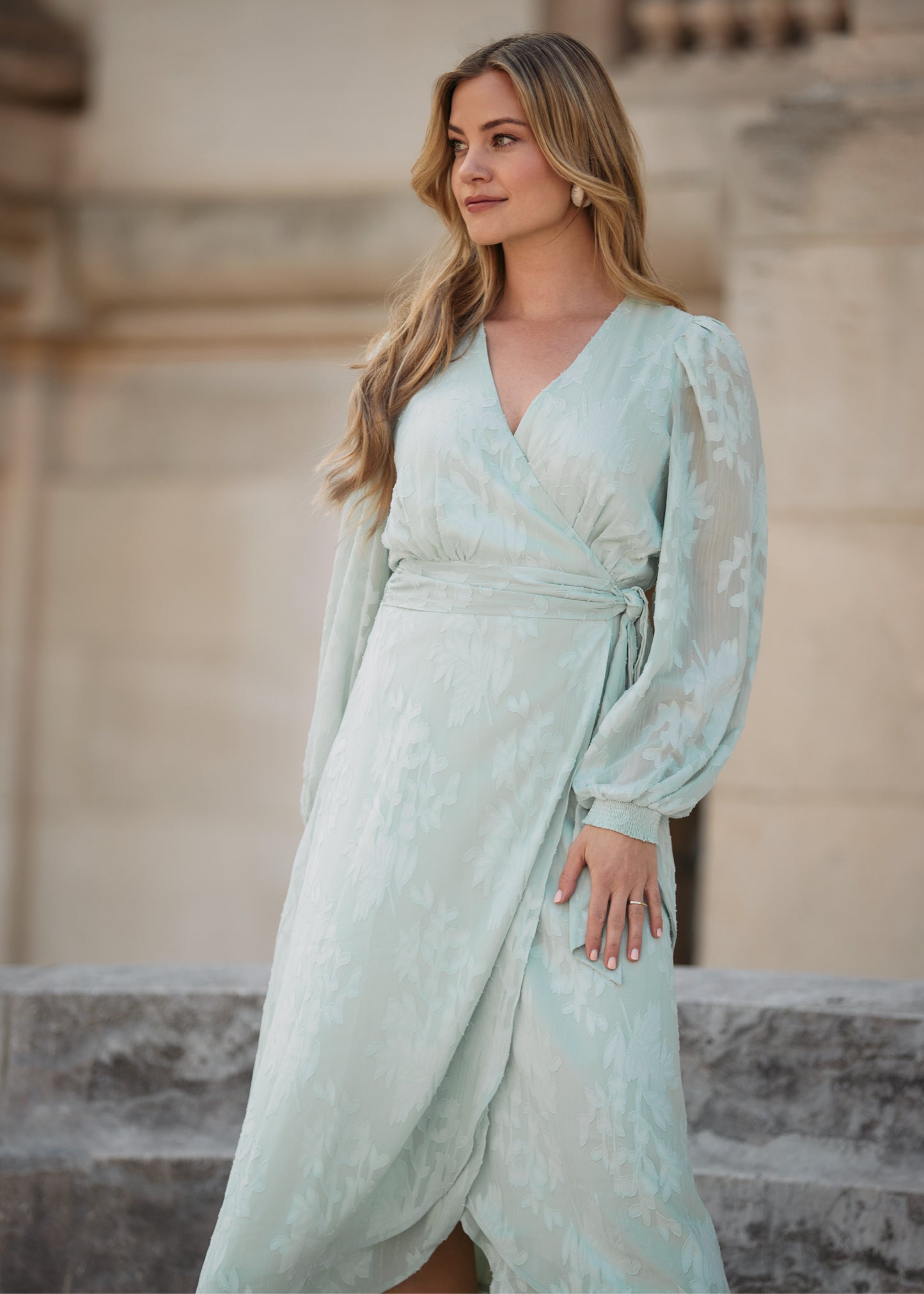Blossom Dress Jade green
