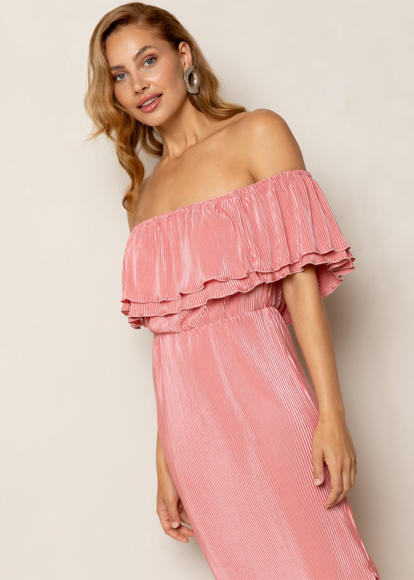 Bonne Dress Soft Coral