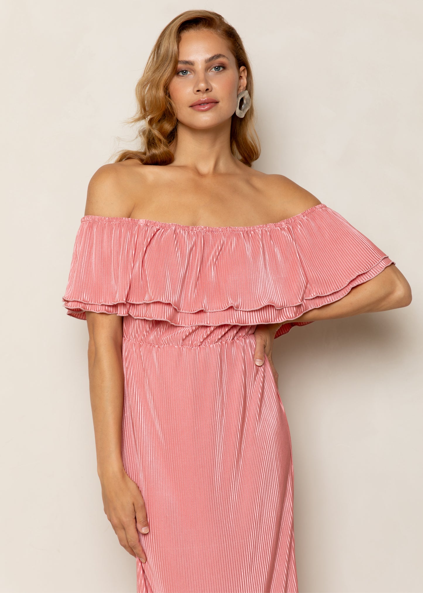 Bonne Dress Soft Coral
