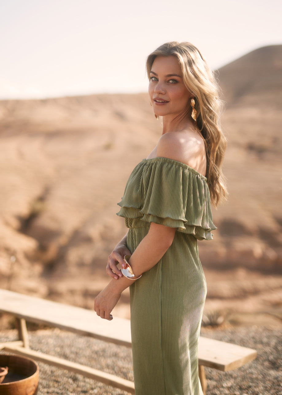 Bonne Dress Sage Green