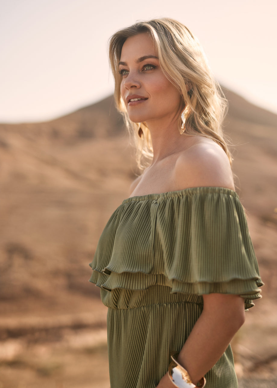 Bonne Dress Sage Green
