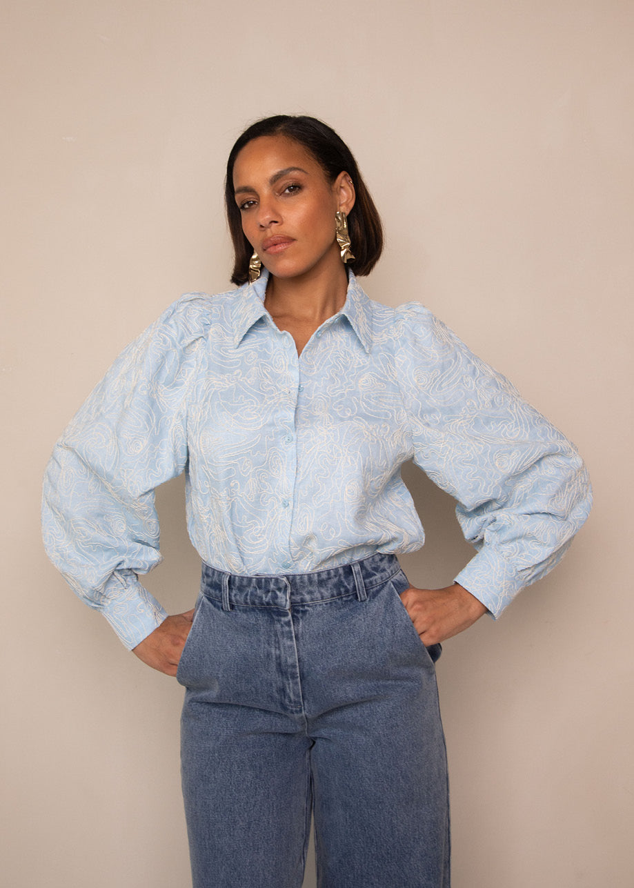 Benda Blouse Light Blue