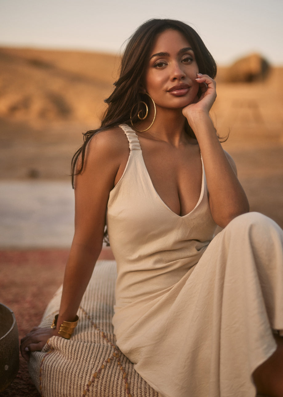 Diana Maxi Dress Beige