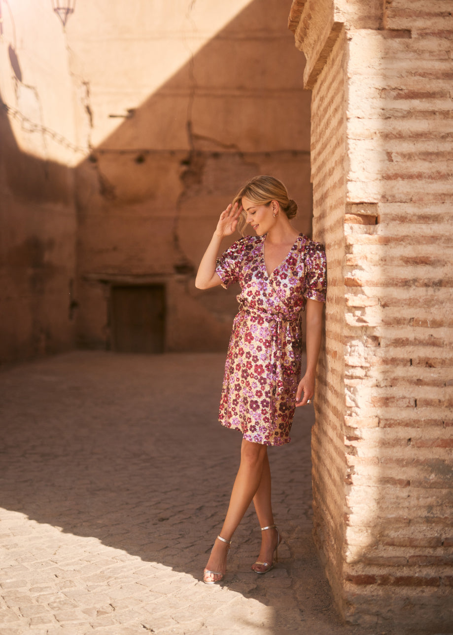 Dieke Ss Dress Multi pink