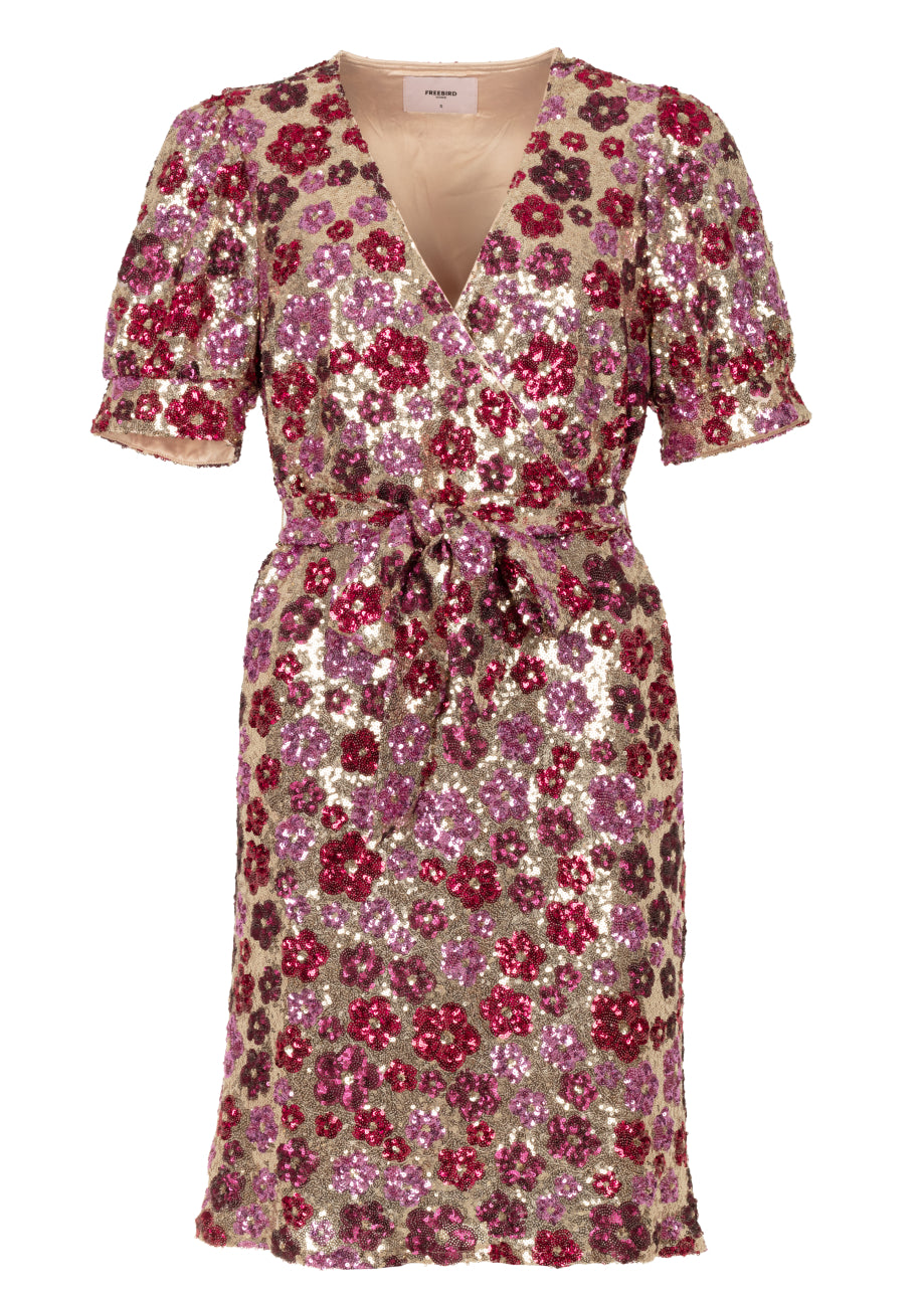 Dieke Ss Dress Multi pink