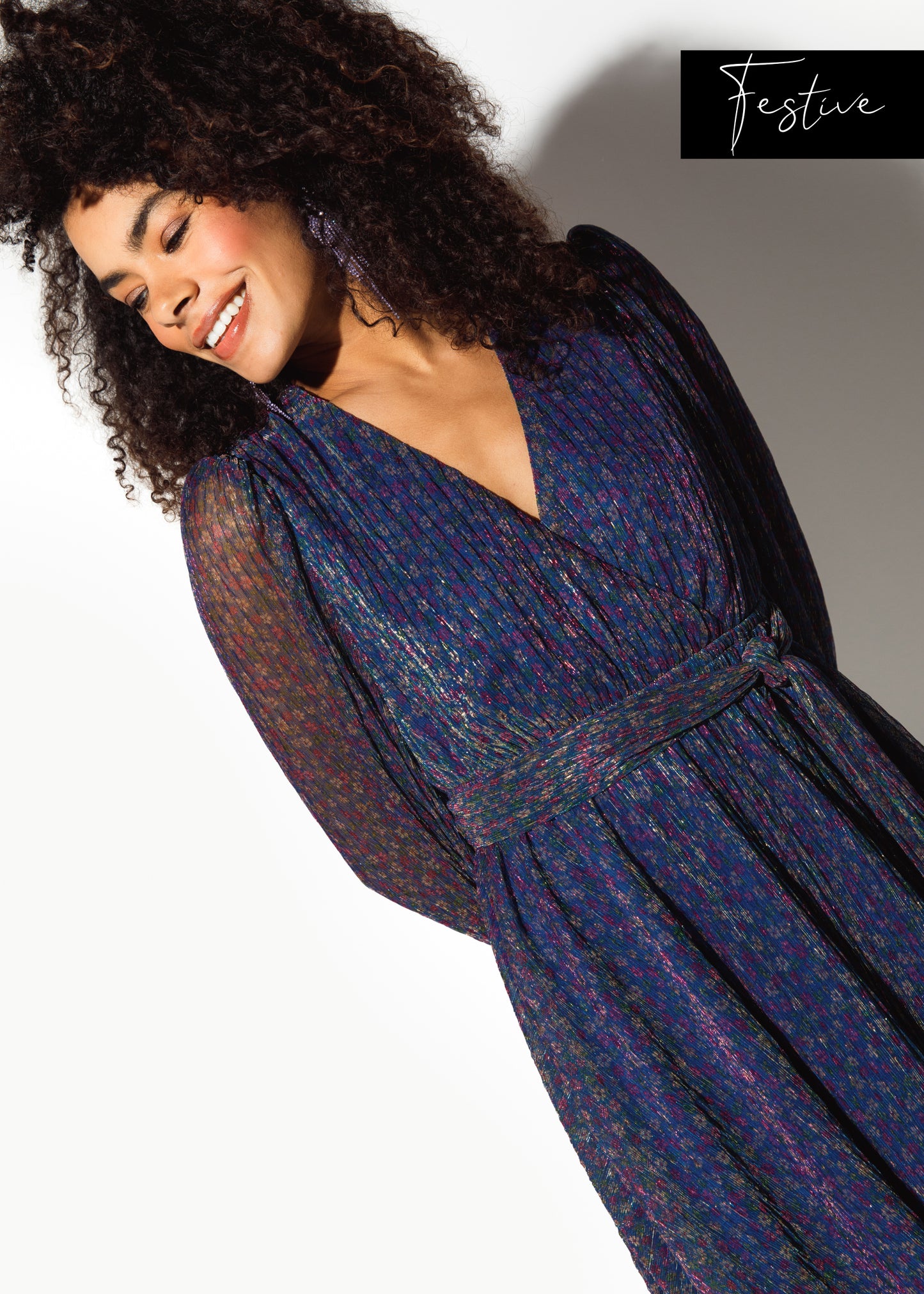 Dyde Dress Festive blue