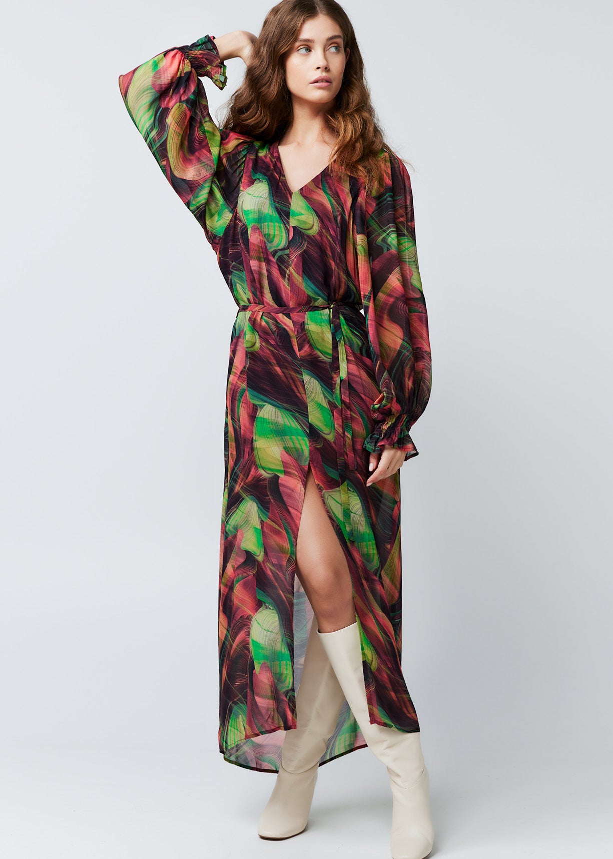 Xeni Maxi Jurk Groen
