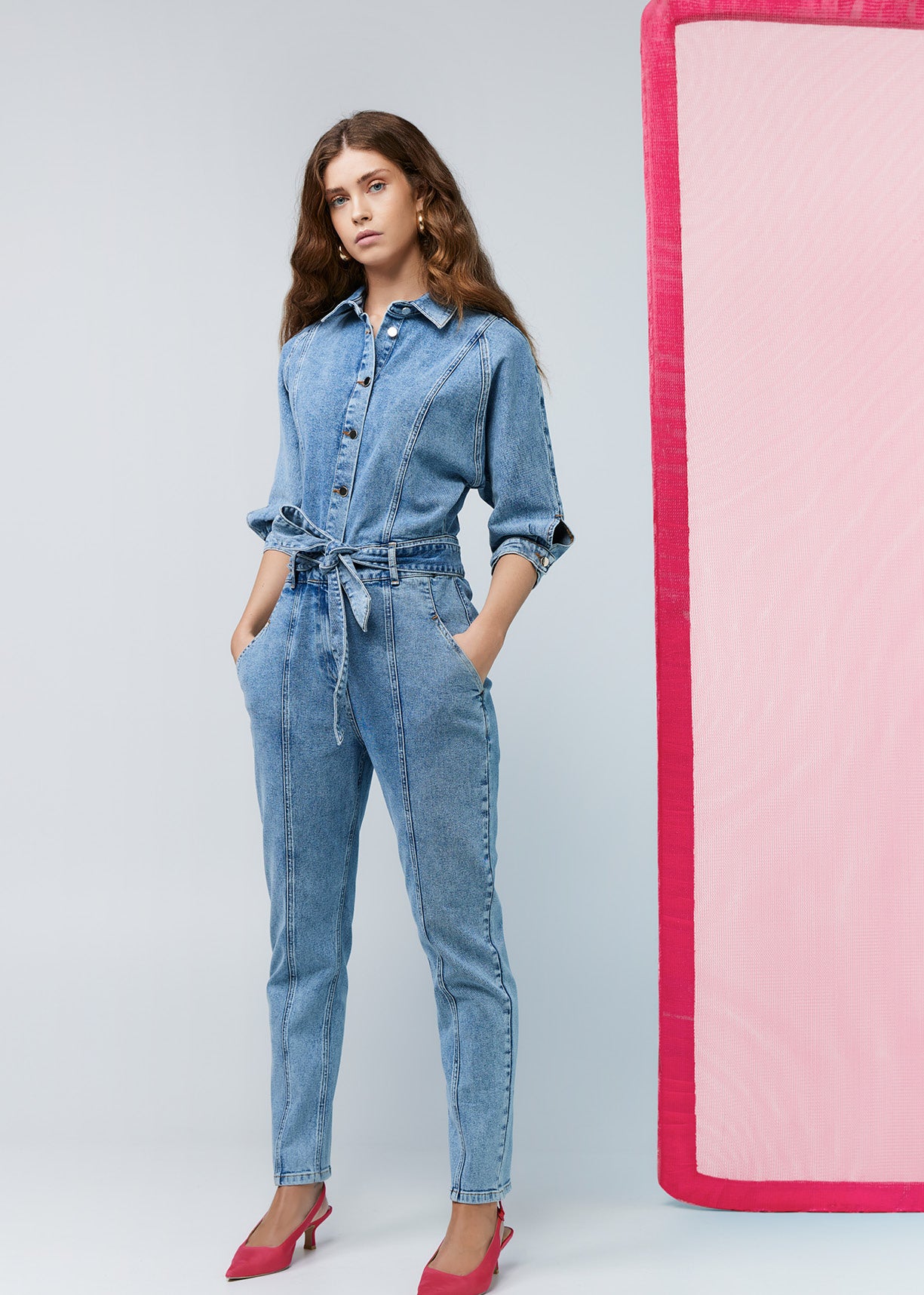 Polly Jumpsuit Light Blue