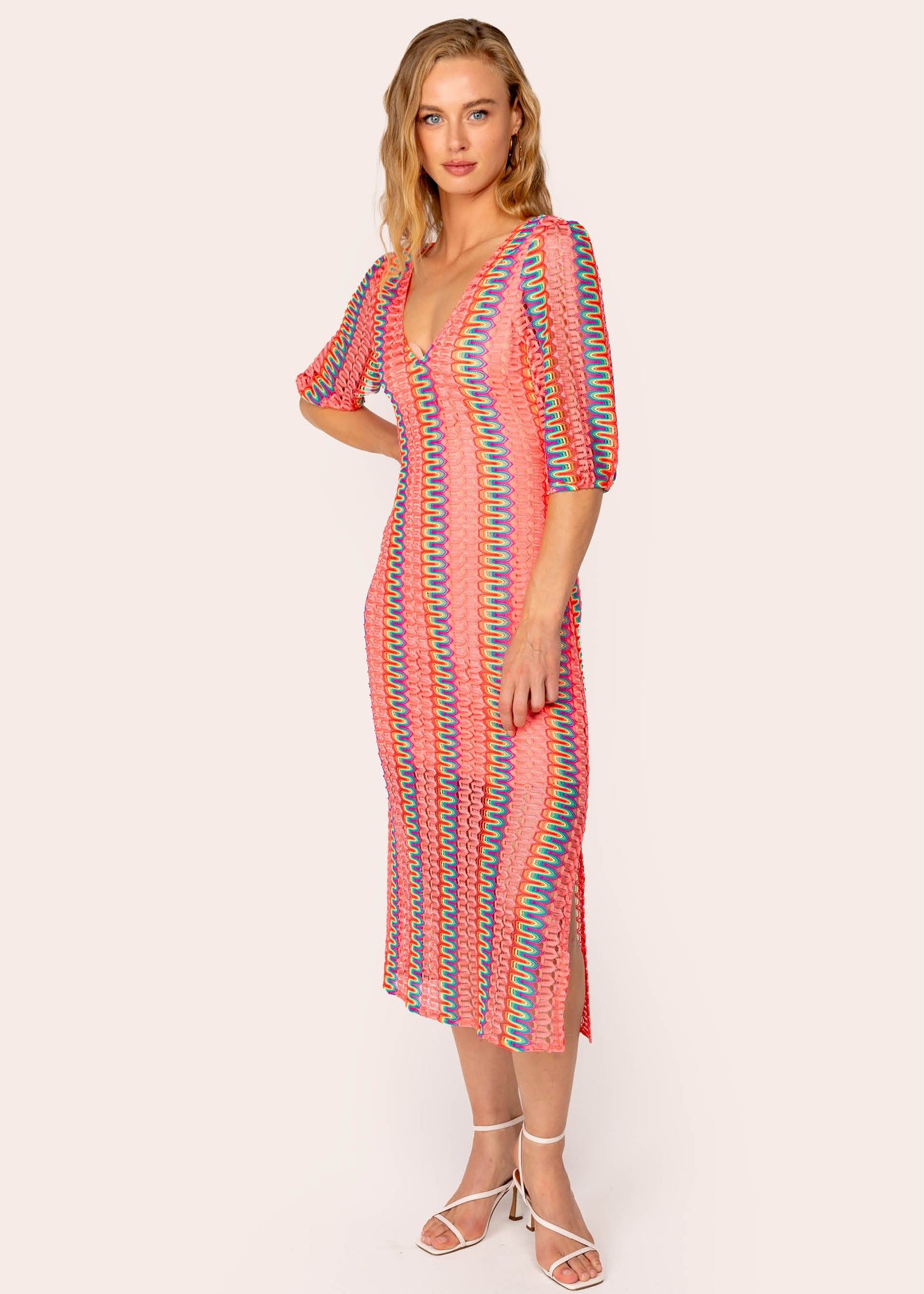 Gala Dress Multi Coral