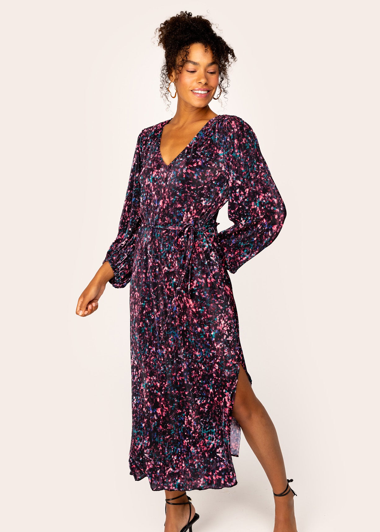 Giselle Ls Dress Burgundy