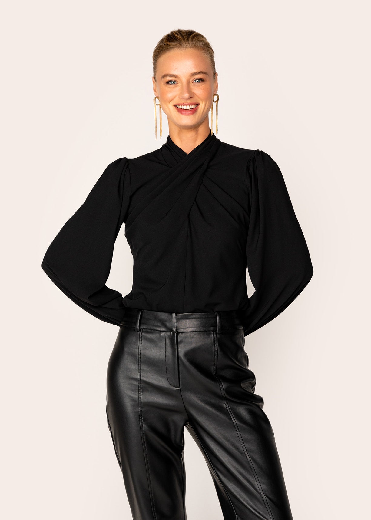 Mel Blouse Zwart