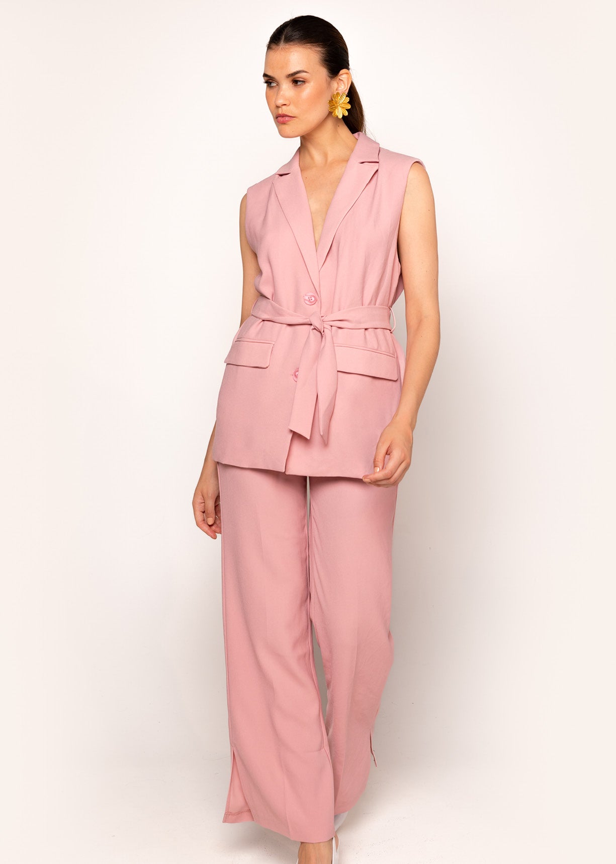 Loretta Gilet Soft pink
