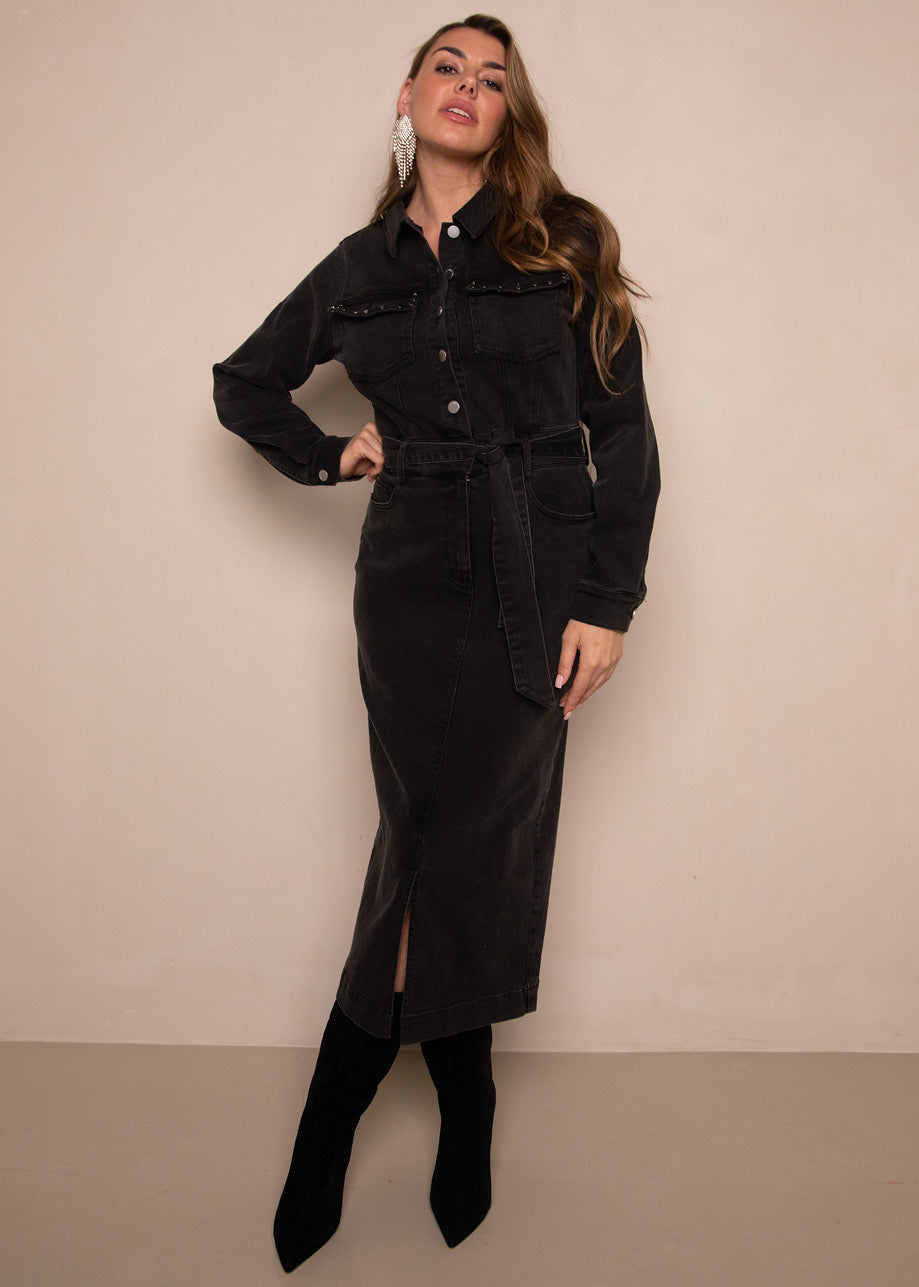 Danya Dress Black Wash
