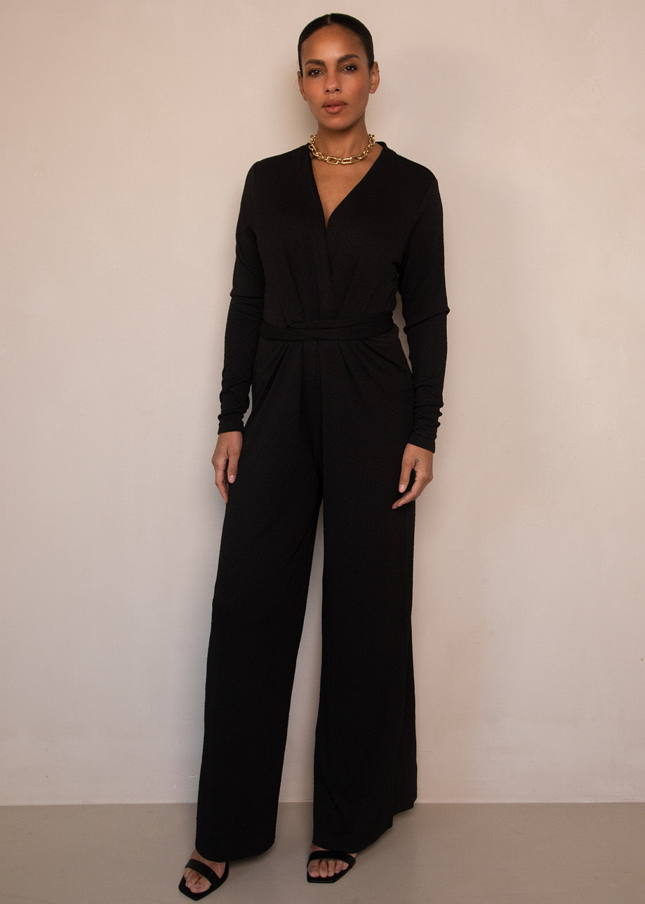 Vasili LS Jumpsuit Black