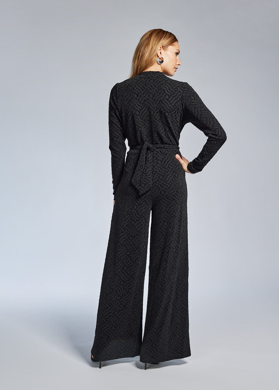 Vasili Jumpsuit LS Zwart