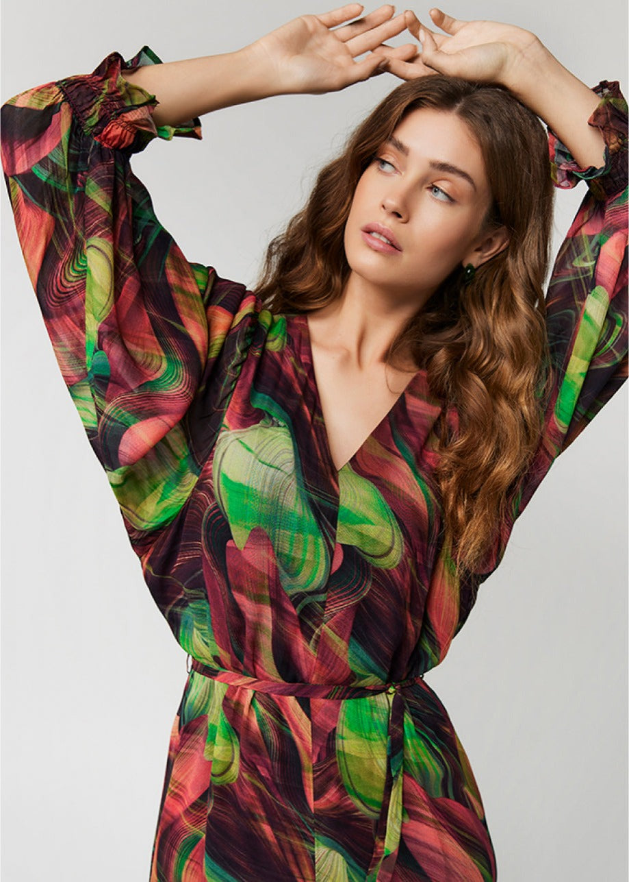 Xeni Maxi Jurk Groen