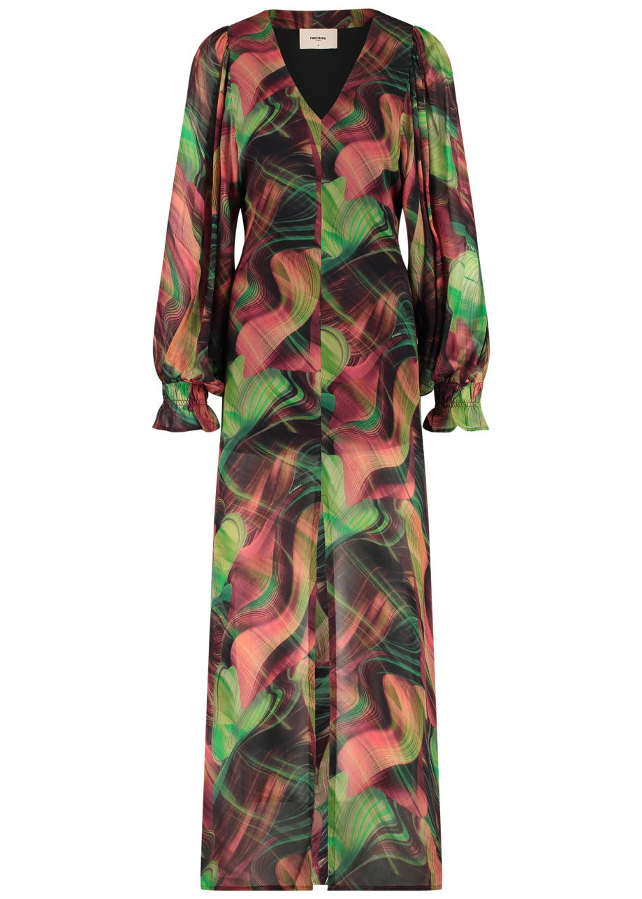 Xeni Maxi Jurk Groen