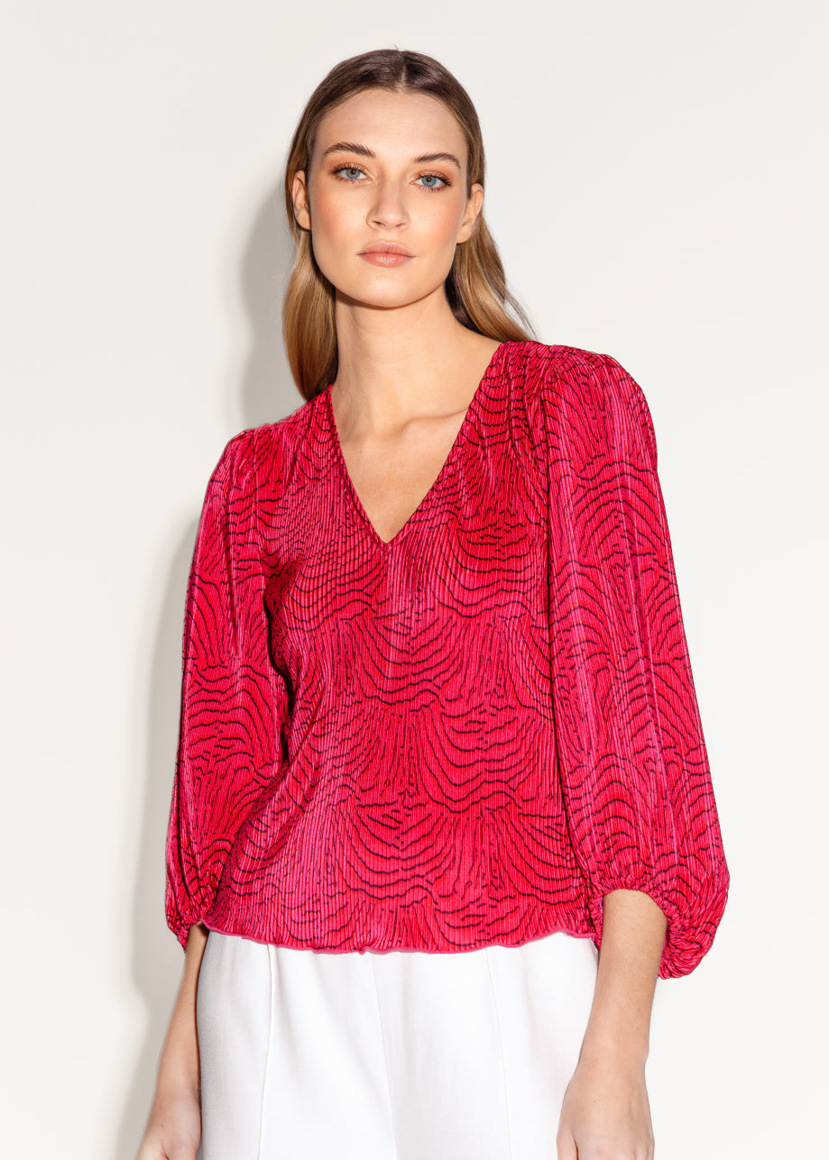 Gaylana Blouse Hot Pink