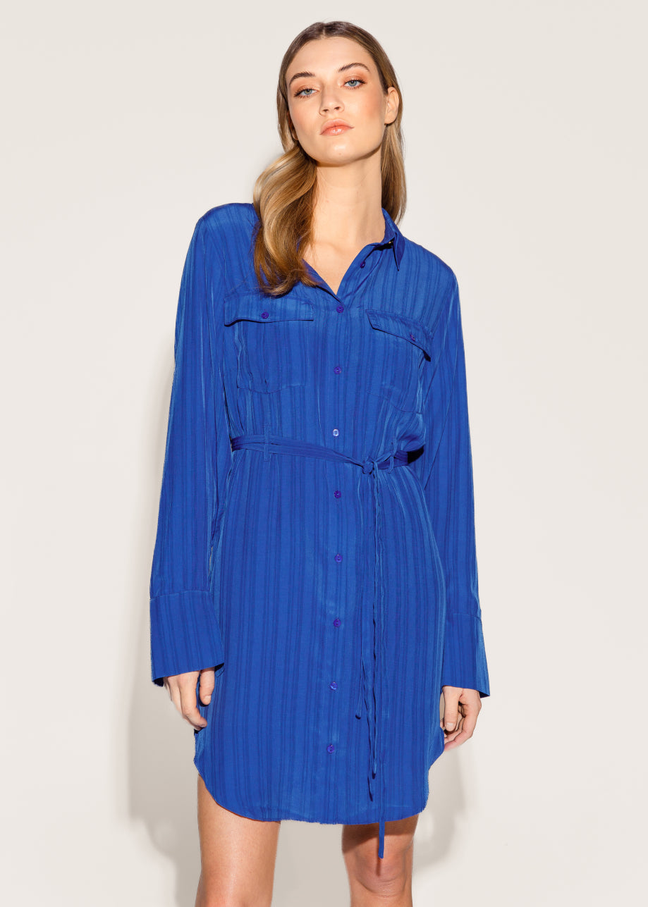 Sharee Dress - Dark Blue - Front - Dress - Freebird