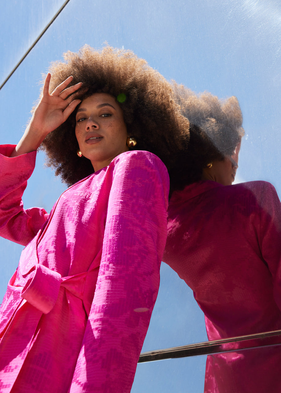 Valente Blazer Bright Pink