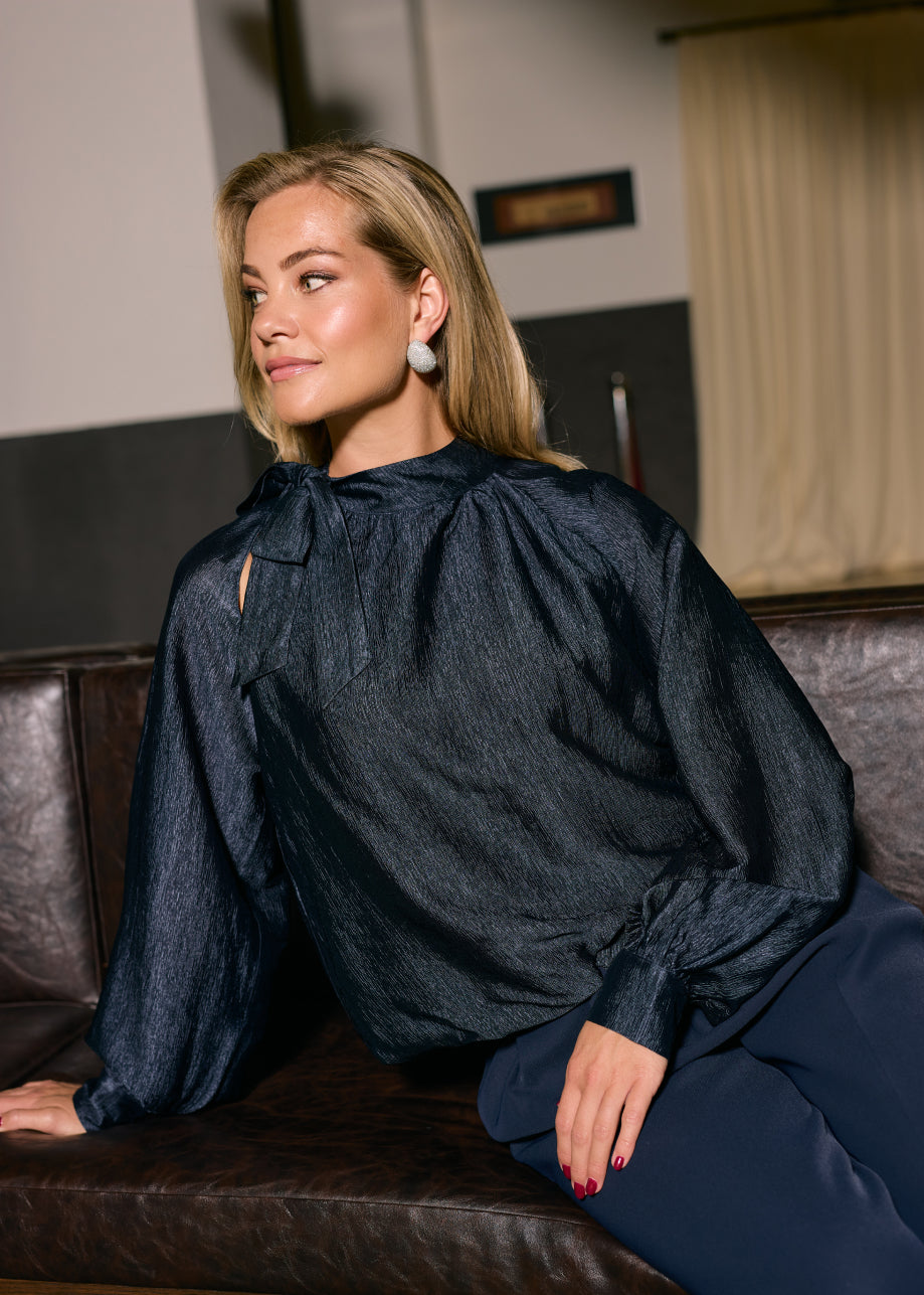 Blakely Blouse - Midnight Blue