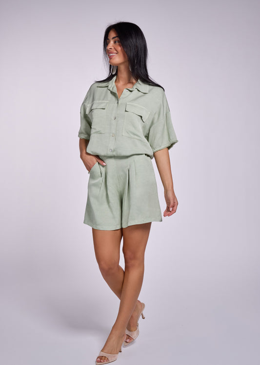 Biba Blouse - Sage Green