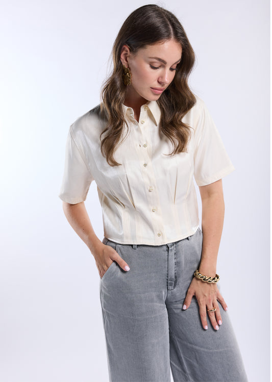 Bolana Ss Blouse Off-white