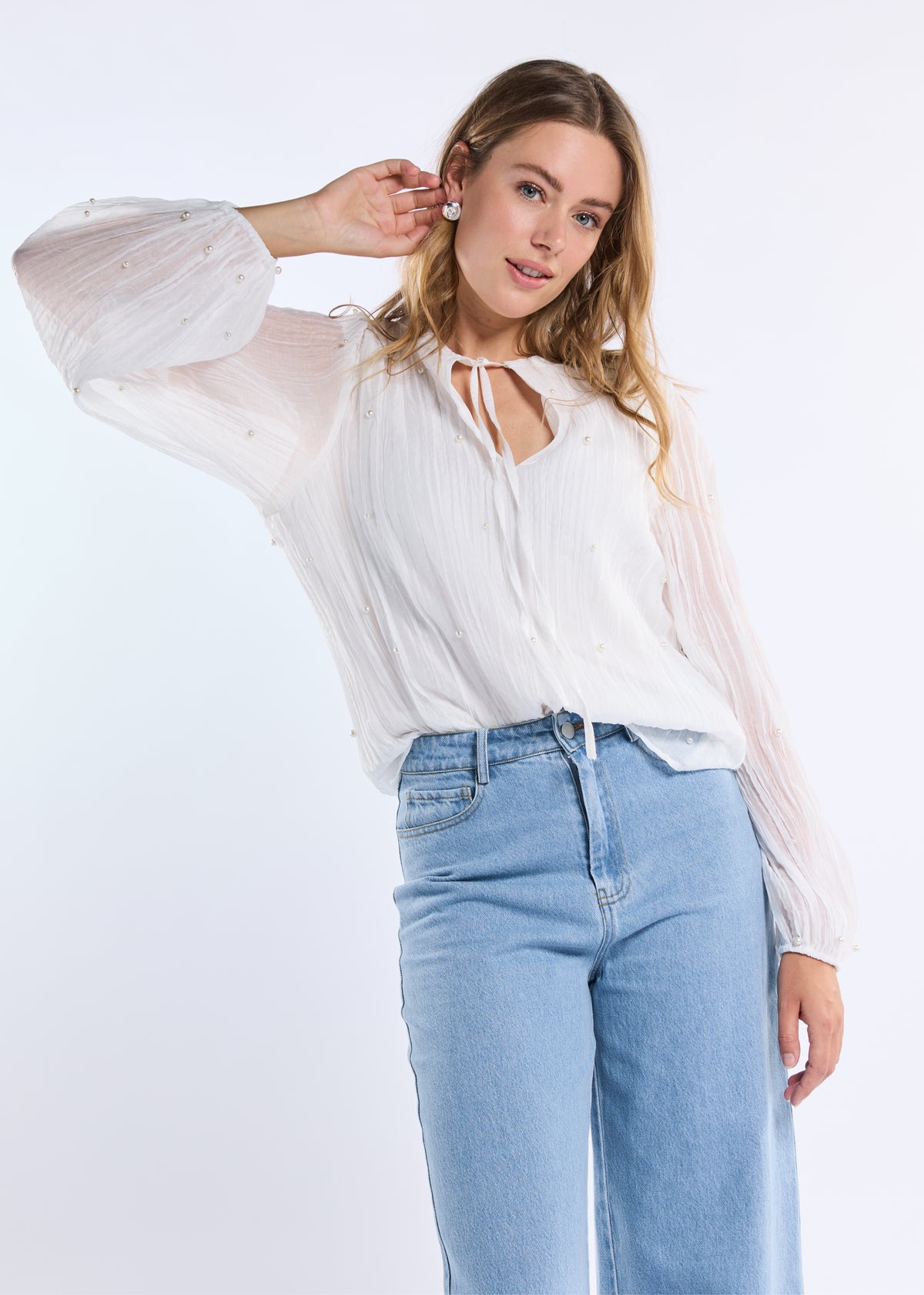 Melody Wide Pants - Light Blue