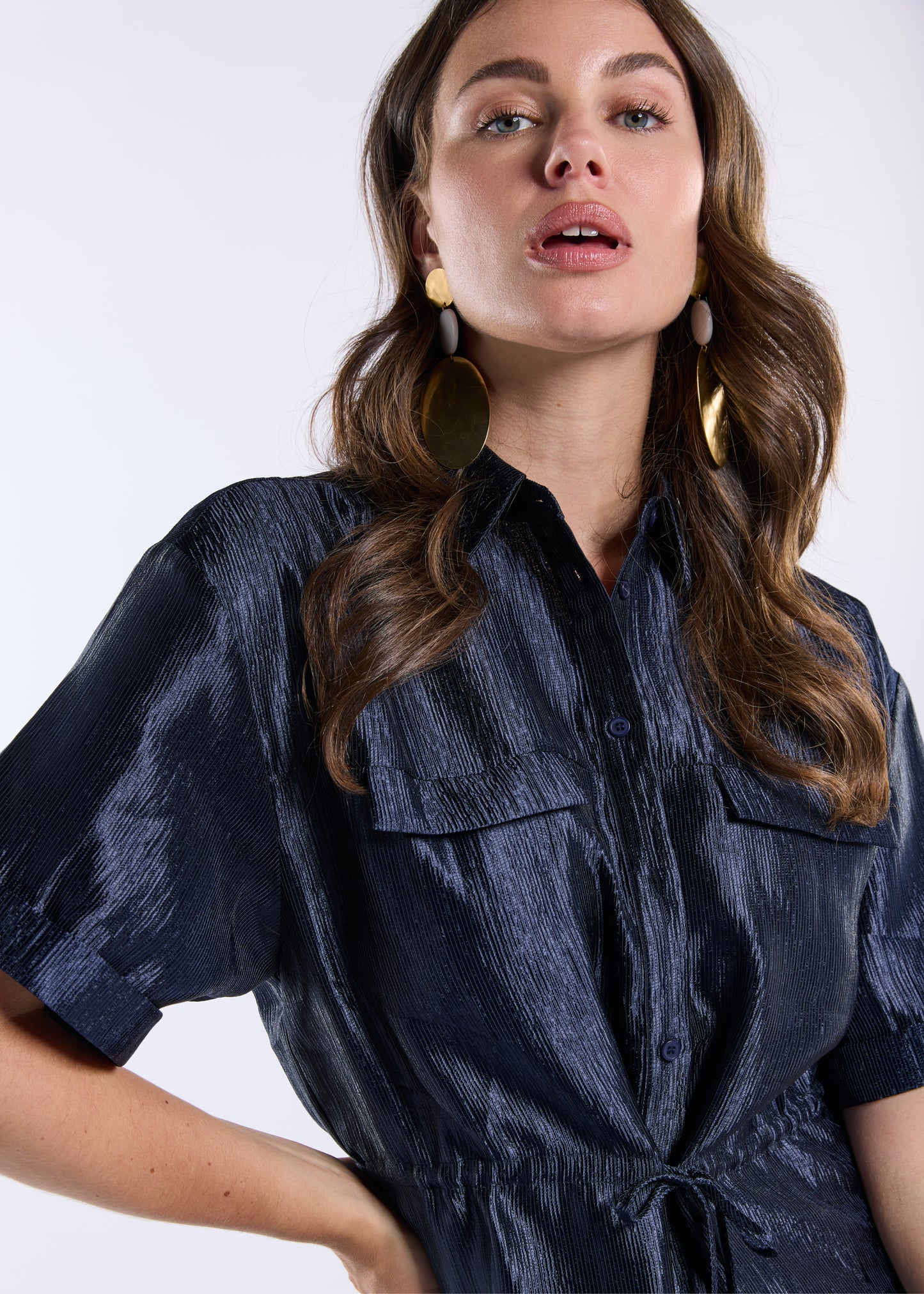 Breeze Blouse Navy Blue