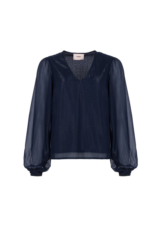 Beandra Blouse Deep Blue