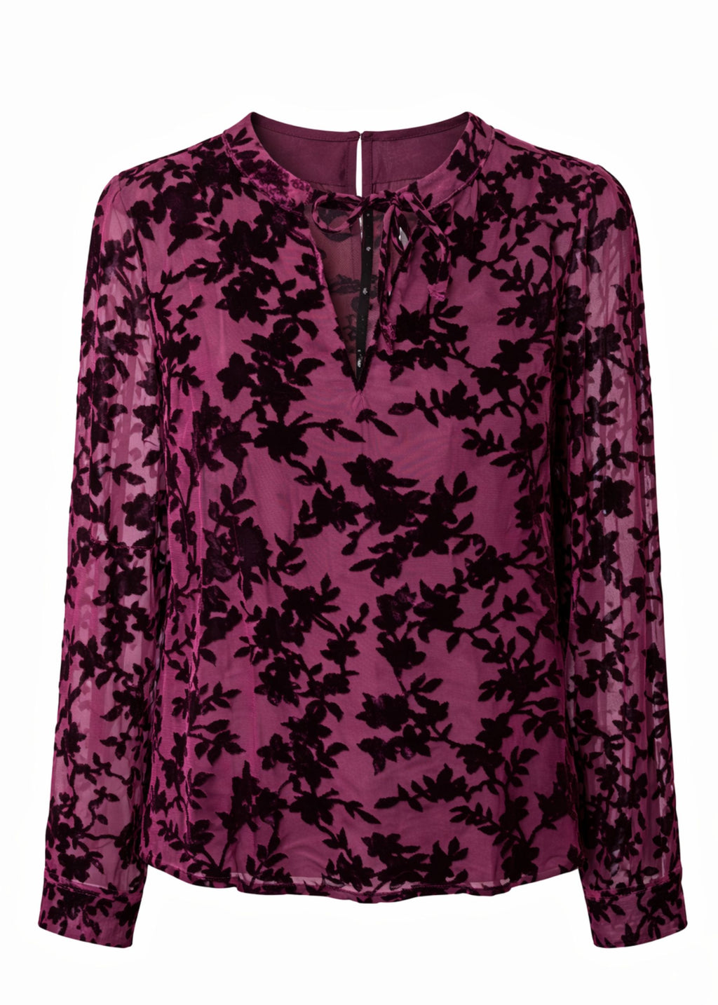 Belara Blouse - Dark Cherry