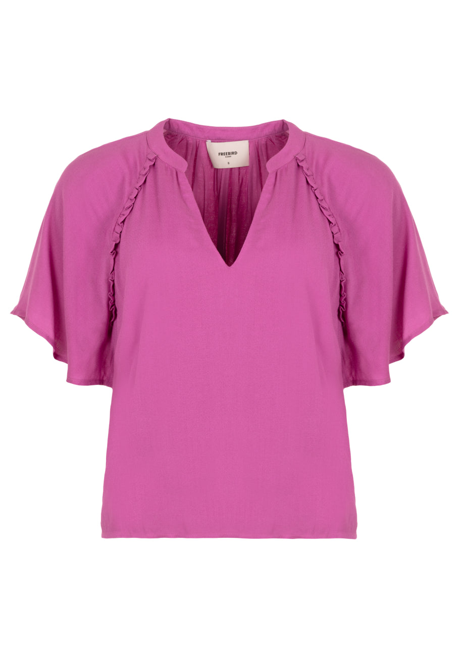 Bellamy Ss Blouse Pink orchid