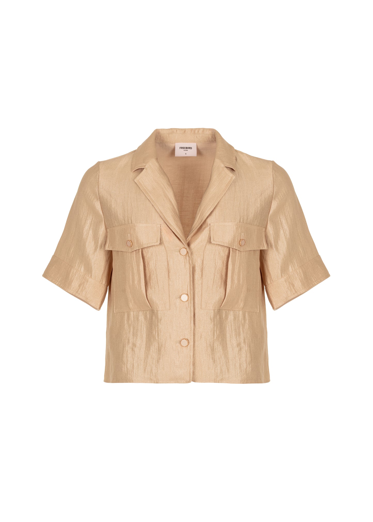 Bette Short Sleeve Blouse - Sandy Beach