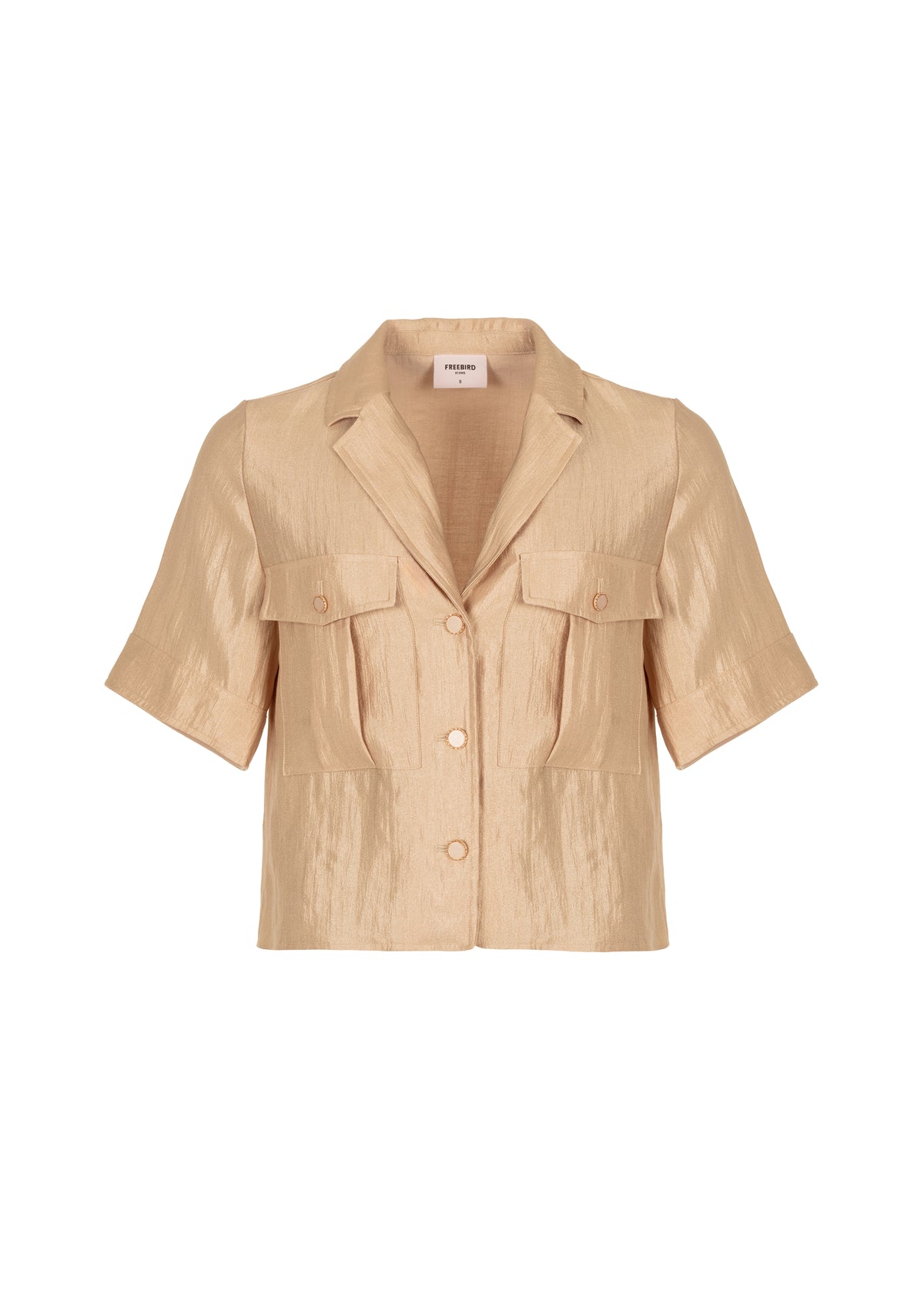 Bette Short Sleeve Blouse - Sandy Beach