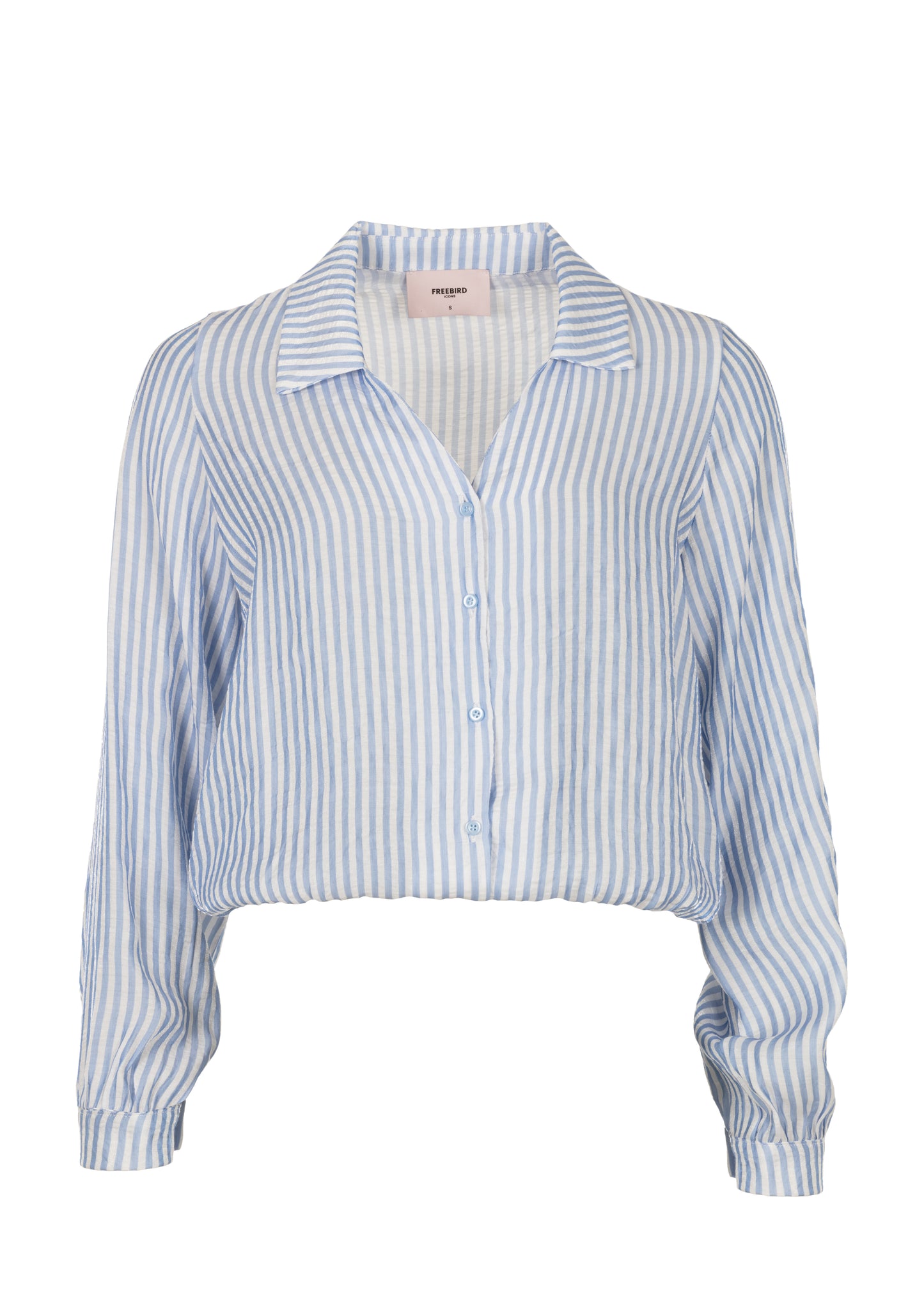 Bellina Ls Blouse Ijs Blauw