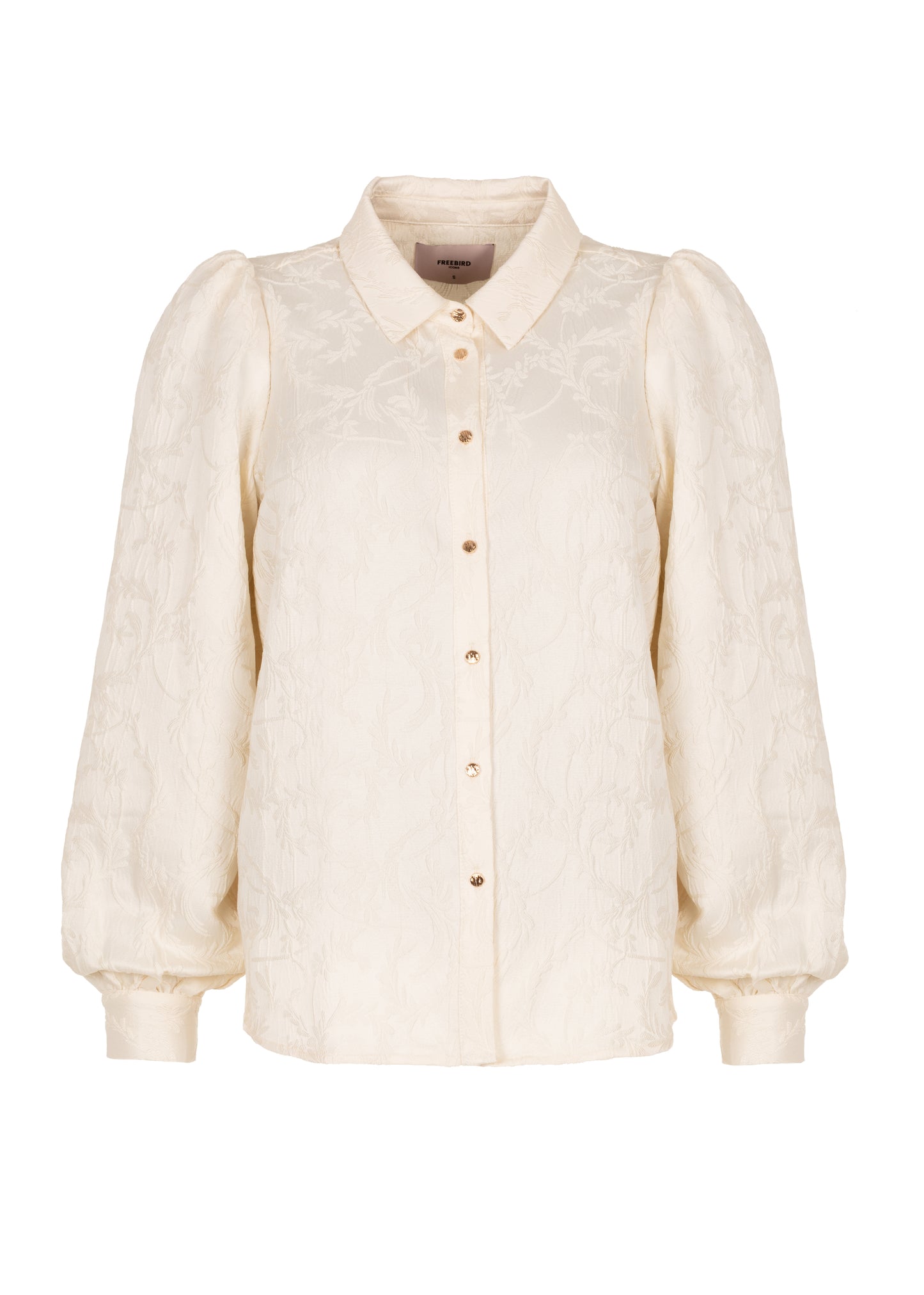 Benda Gestructureerde Blouse - Salty White