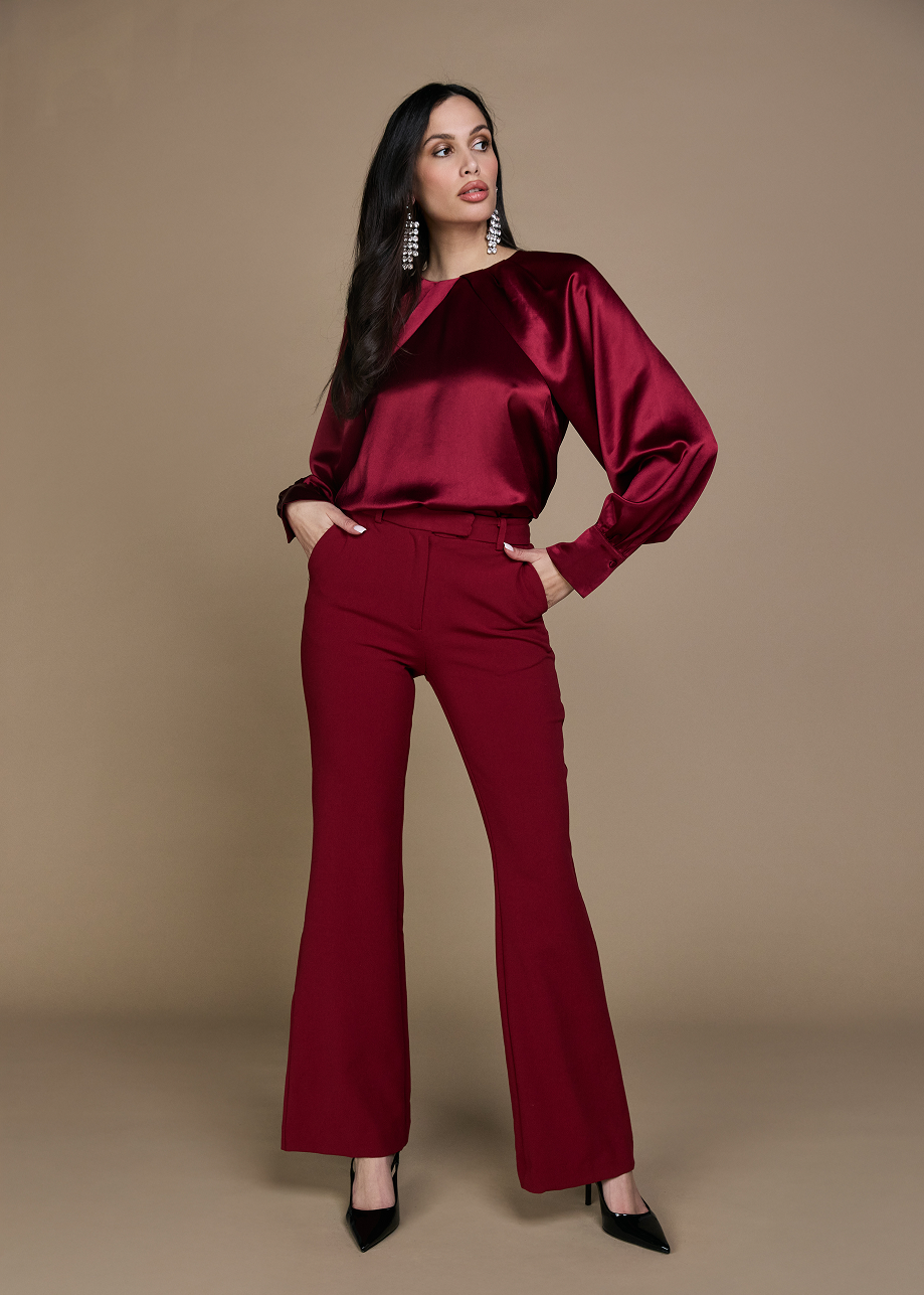Bettina Blouse - Lipstick Red
