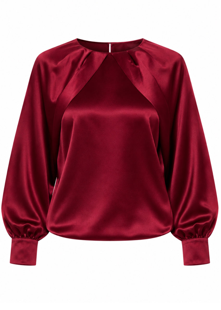Bettina Blouse - Lipstick Red