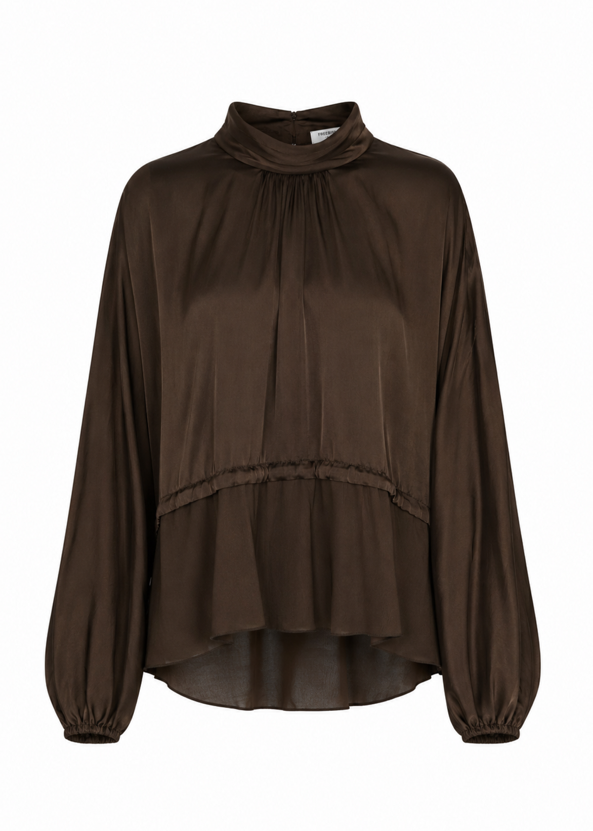 Bibiana Layered Blouse - Dark Chocolate
