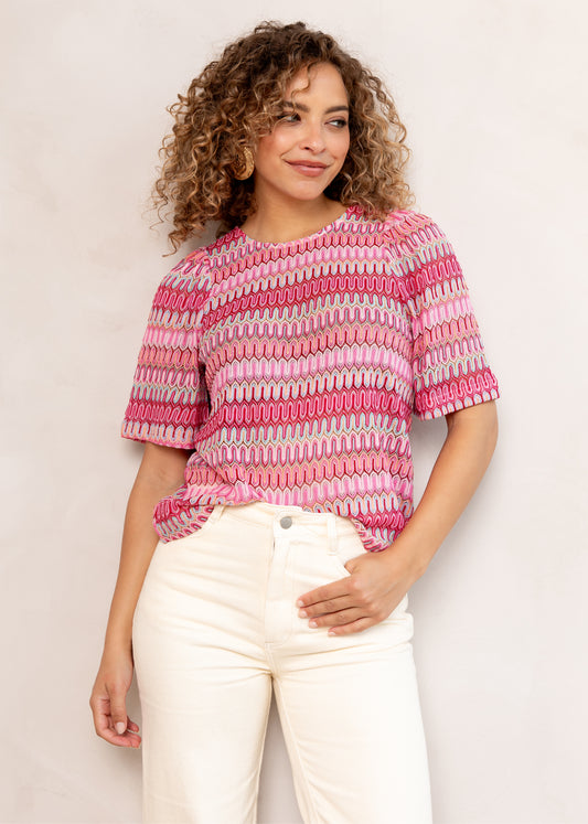 Bjork Ss Top Multi pink