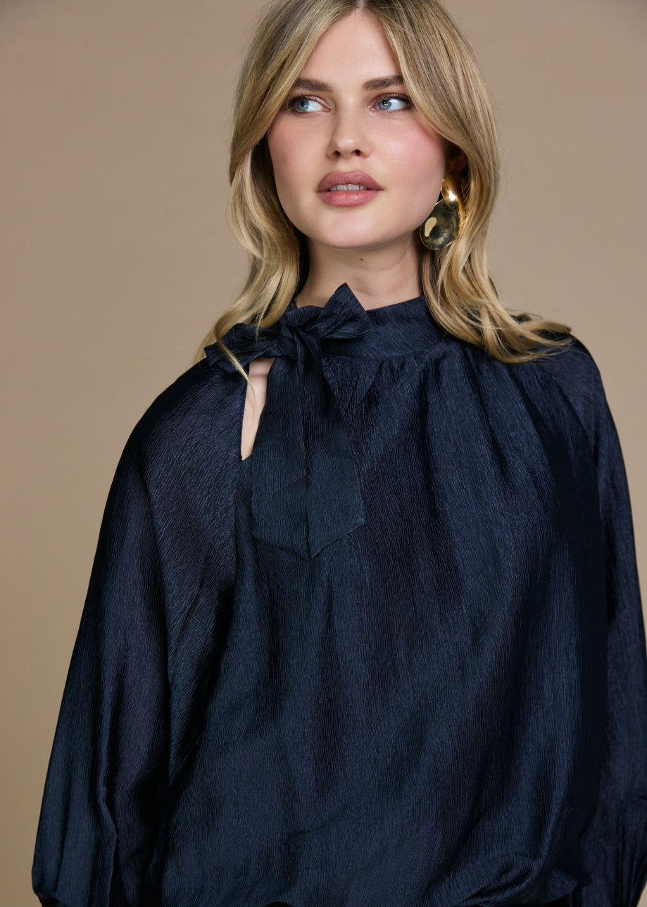 Blakely Blouse - Midnight Blue