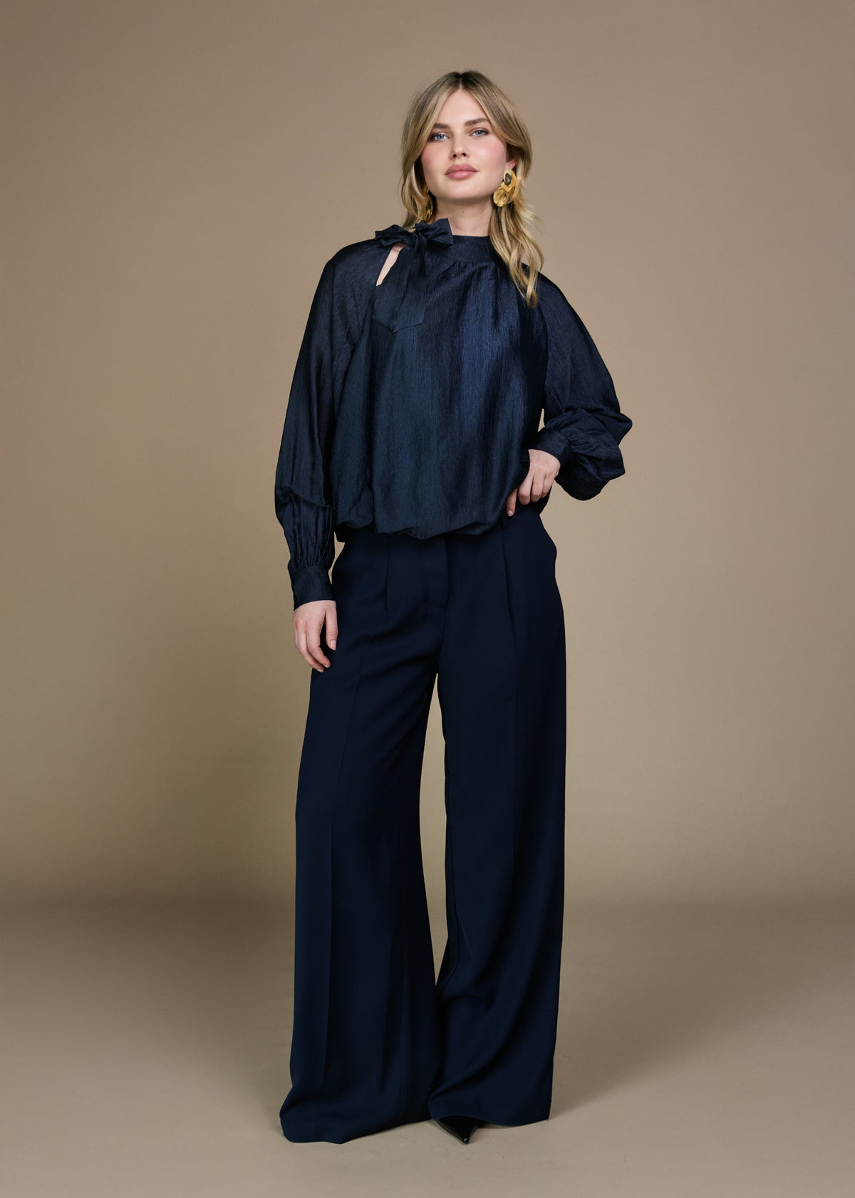 Blakely Blouse - Midnight Blue