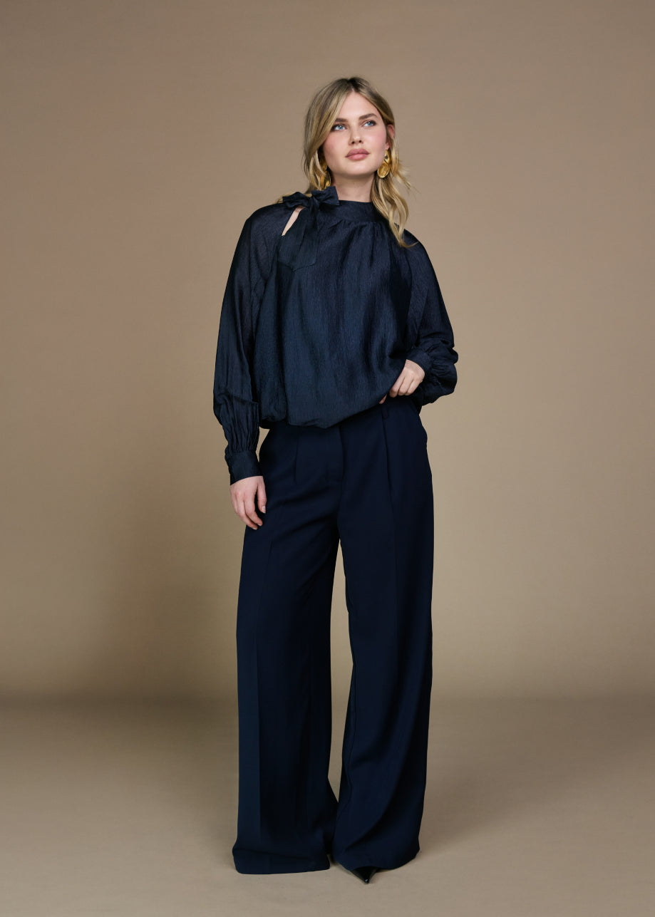 Blakely Blouse - Midnight Blue