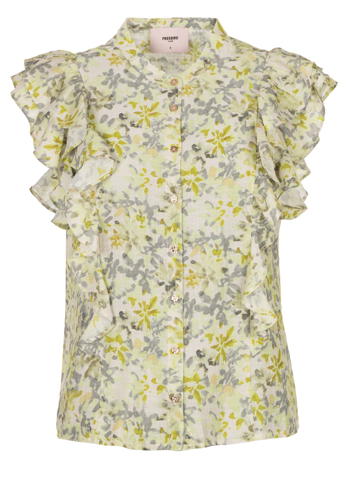 Bleece Ruffle Top - Flower