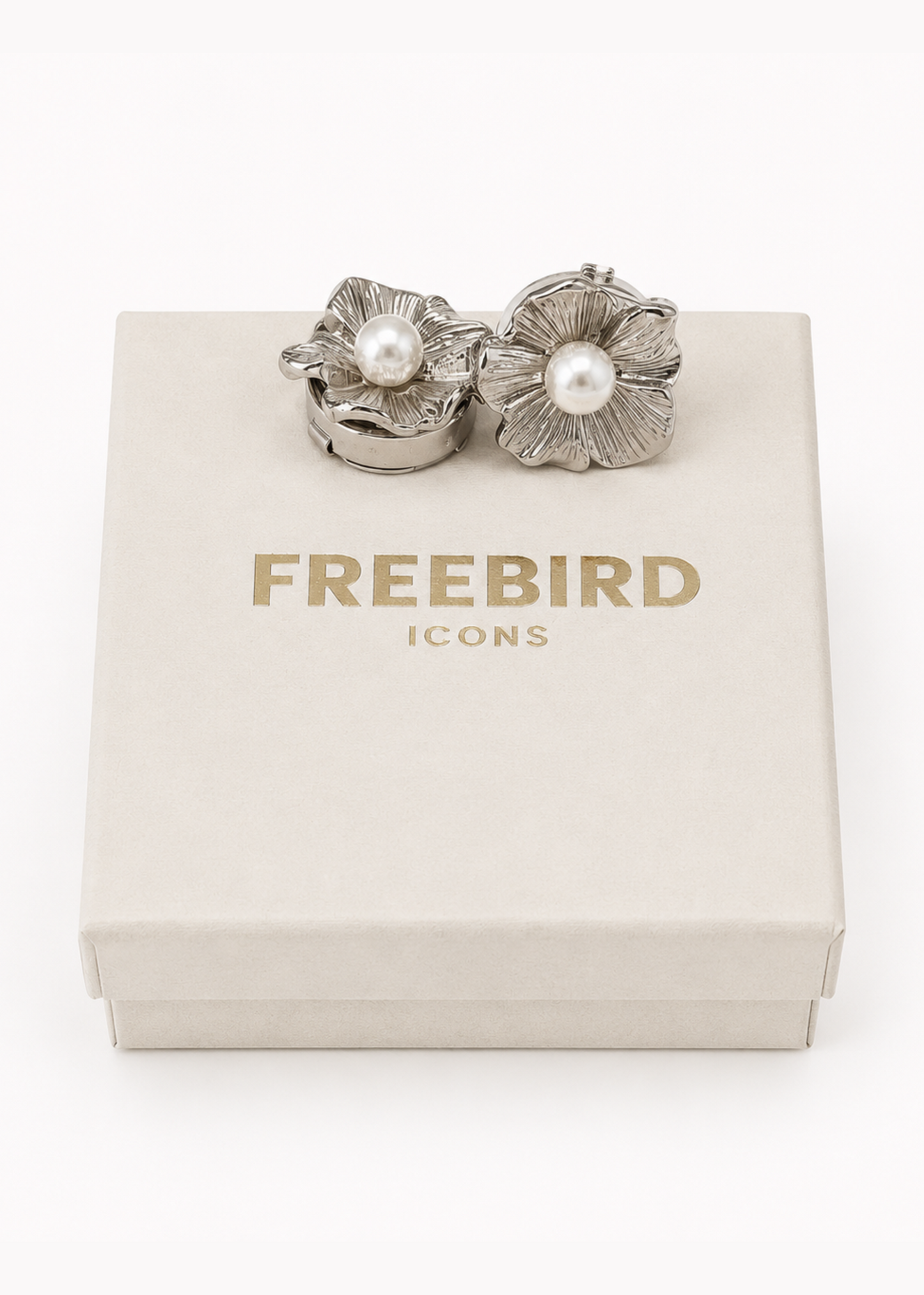 Bloom Buttons - Zilver